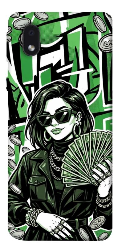 Чохол itsPrint Money woman green для Samsung Galaxy M01 Core / A01 Core, гроші, купити оптом з доставкою