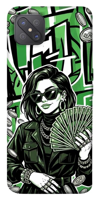 Чехол itsPrint Money woman green для Oppo A92s, деньги, купить оптом с доставкой