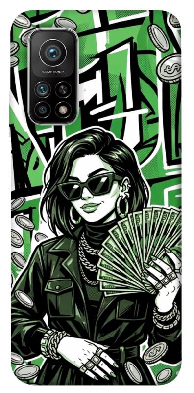 Чохол itsPrint Money woman green для Xiaomi Mi 10T, гроші, купити оптом з доставкою