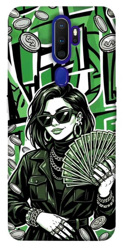 Чехол itsPrint Money woman green для Oppo A5 (2020) / Oppo A9 (2020), деньги, купить оптом с доставкой