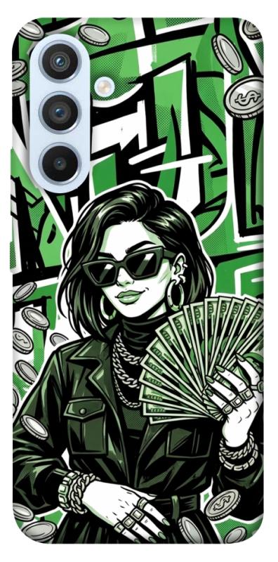 Чохол itsPrint Money woman green для Samsung Galaxy A54 5G, гроші, купити оптом з доставкою