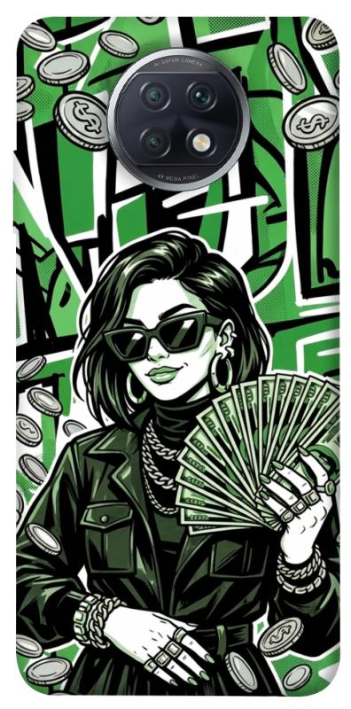 Чохол itsPrint Money woman green для Xiaomi Redmi Note 9 5G / Note 9T, гроші, купити оптом з доставкою