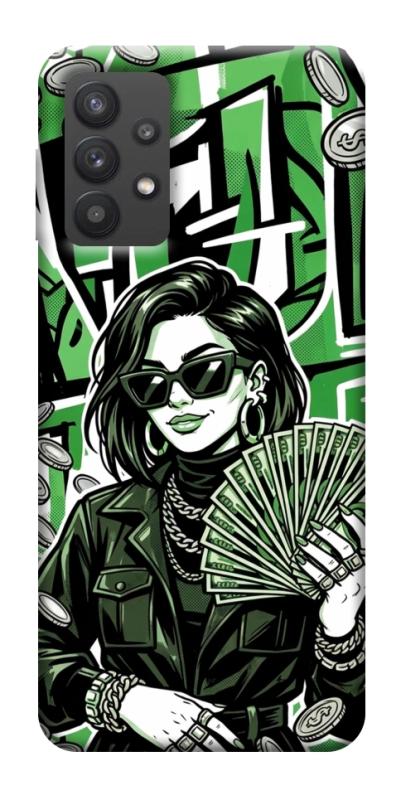 Чехол itsPrint Money woman green для Samsung Galaxy A32 (A326B) 5G, деньги, купить оптом с доставкой