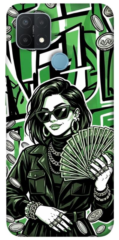 Чохол itsPrint Money woman green для Oppo A15s / A15, гроші, купити оптом з доставкою