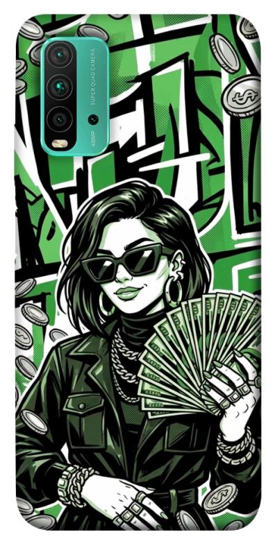 Чохол itsPrint Money woman green для Xiaomi Redmi Note 9 4G / Redmi 9 Power / Redmi 9T, гроші, купити оптом з доставкою