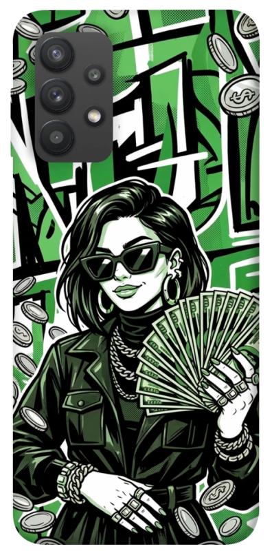 Чохол itsPrint Money woman green для Samsung Galaxy A32 (A325F) 4G, гроші, купити оптом з доставкою