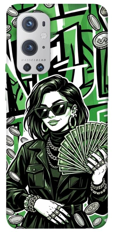 Чохол itsPrint Money woman green для OnePlus 9 Pro, гроші, купити оптом з доставкою