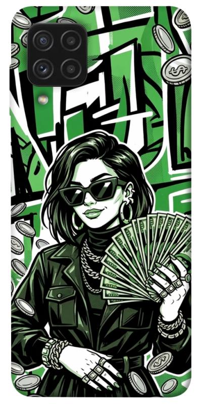 Чохол itsPrint Money woman green для Samsung Galaxy A22 4G, гроші, купити оптом з доставкою