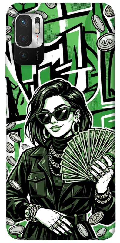 Чехол itsPrint Money woman green для Xiaomi Redmi Note 10 5G, деньги, купить оптом с доставкой