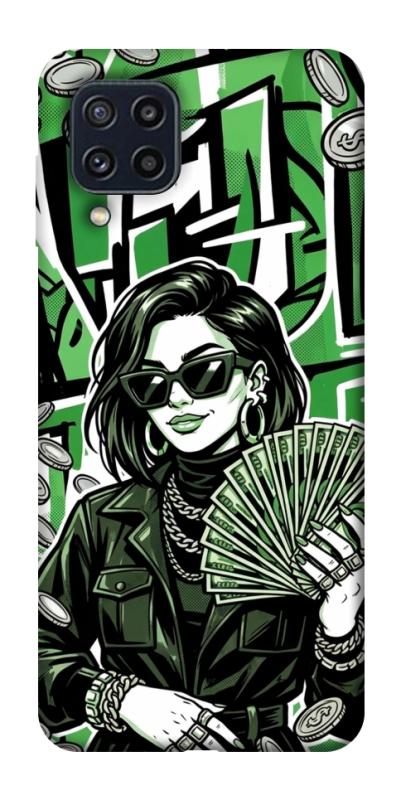 Чохол itsPrint Money woman green для Samsung Galaxy M32, гроші, купити оптом з доставкою