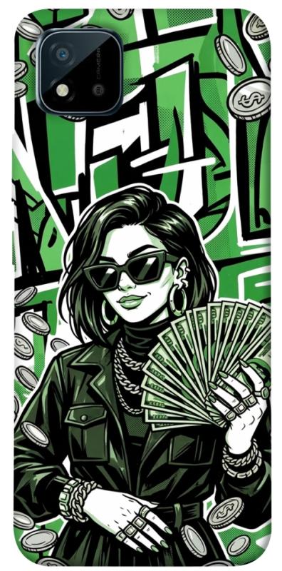 Чохол itsPrint Money woman green для Realme C11 (2021), гроші, купити оптом з доставкою
