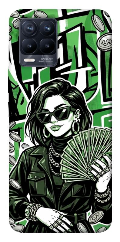 Чохол itsPrint Money woman green для Realme 8, гроші, купити оптом з доставкою
