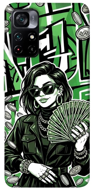 Чохол itsPrint Money woman green для Xiaomi Poco M4 Pro 5G, гроші, купити оптом з доставкою
