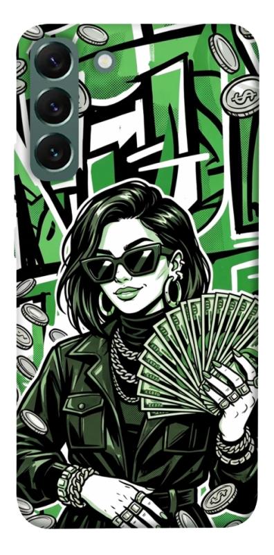 Чохол itsPrint Money woman green для Samsung Galaxy S22+, гроші, купити оптом з доставкою