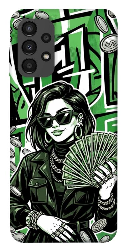 Чохол itsPrint Money woman green для Samsung Galaxy A13 4G, гроші, купити оптом з доставкою