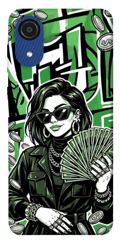 Чохол itsPrint Money woman green для Samsung Galaxy A03 Core, гроші, купити оптом з доставкою