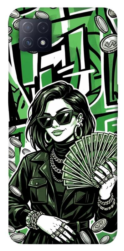 Чохол itsPrint Money woman green для Oppo A72 5G / A73 5G, гроші, купити оптом з доставкою