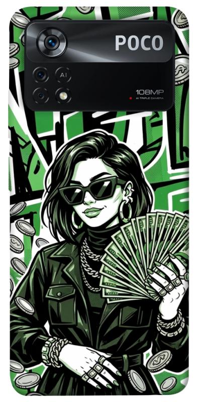 Чехол itsPrint Money woman green для Xiaomi Poco X4 Pro 5G, деньги, купить оптом с доставкой