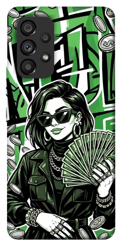 Чохол itsPrint Money woman green для Samsung Galaxy A53 5G, гроші, купити оптом з доставкою