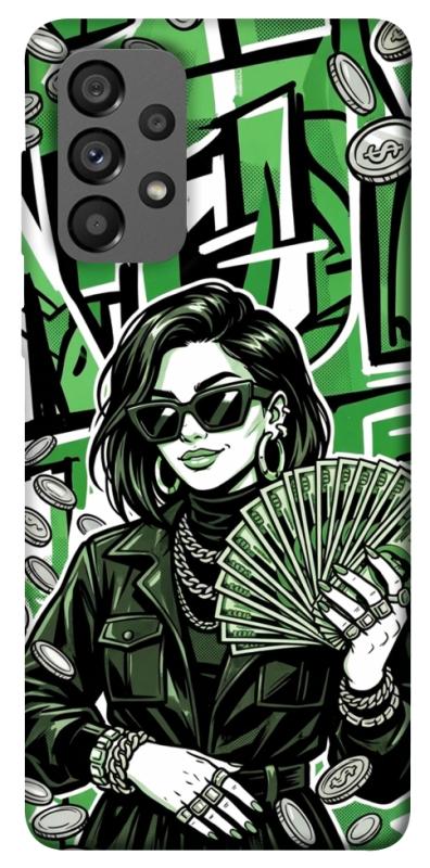 Чохол itsPrint Money woman green для Samsung Galaxy A73 5G, гроші, купити оптом з доставкою