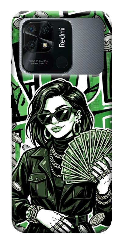 Чохол itsPrint Money woman green для Xiaomi Redmi 10C, гроші, купити оптом з доставкою