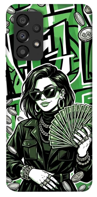 Чохол itsPrint Money woman green для Samsung Galaxy A33 5G, гроші, купити оптом з доставкою