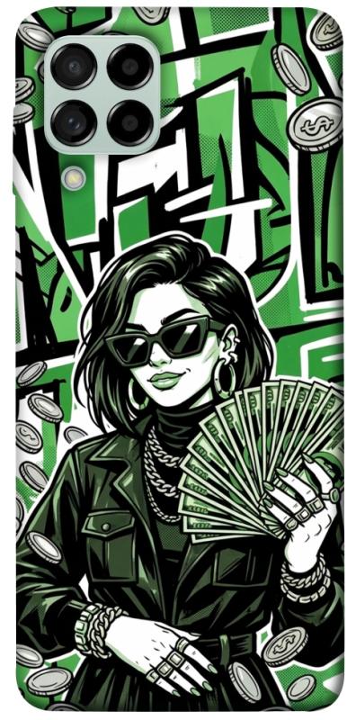 Чохол itsPrint Money woman green для Samsung Galaxy M53 5G, гроші, купити оптом з доставкою