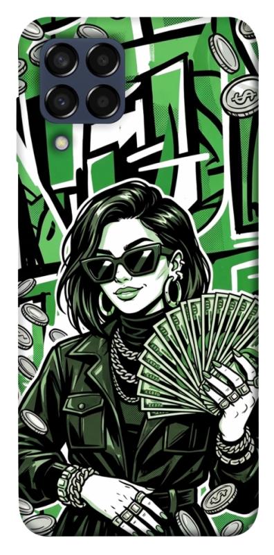 Чохол itsPrint Money woman green для Samsung Galaxy M33 5G, гроші, купити оптом з доставкою