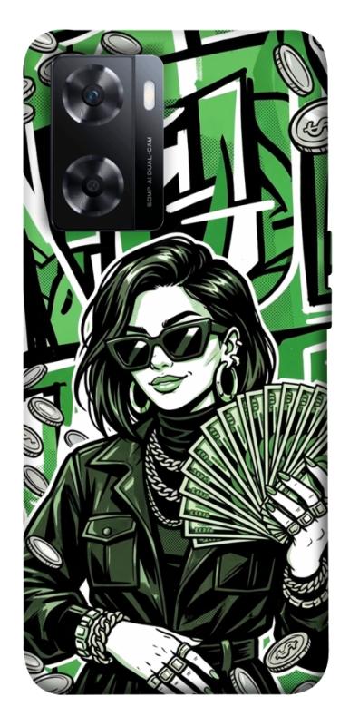 Чохол itsPrint Money woman green для OnePlus Nord N20 SE, гроші, купити оптом з доставкою