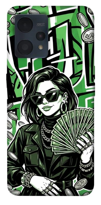 Чехол itsPrint Money woman green для Realme 9 4G / 9 Pro+, деньги, купить оптом с доставкой