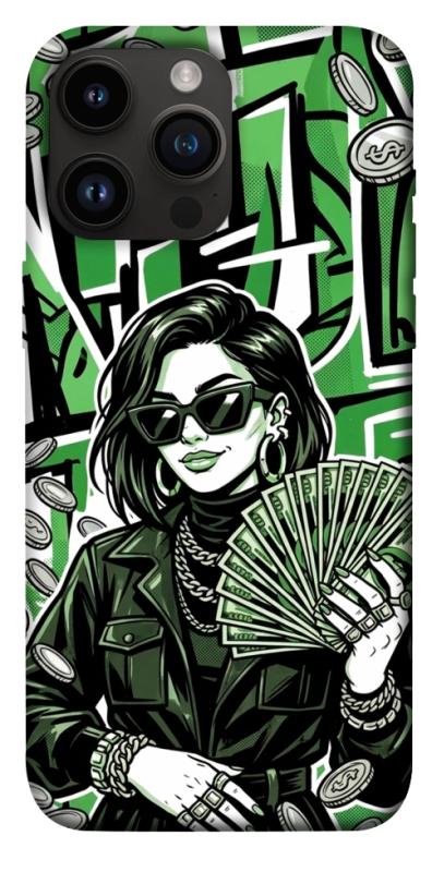 Чехол itsPrint Money woman green для Apple iPhone 14 Pro Max (6.7"), деньги, купить оптом с доставкой