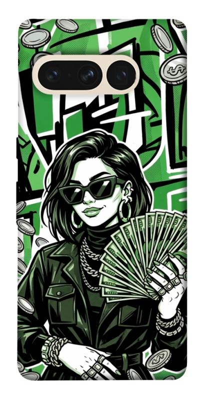 Чехол itsPrint Money woman green для Google Pixel 7 Pro, деньги, купить оптом с доставкой