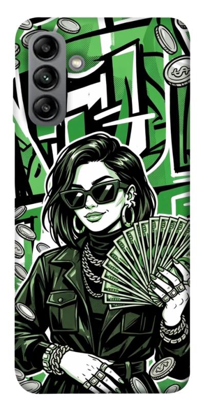 Чехол itsPrint Money woman green для Samsung Galaxy A04s, деньги, купить оптом с доставкой