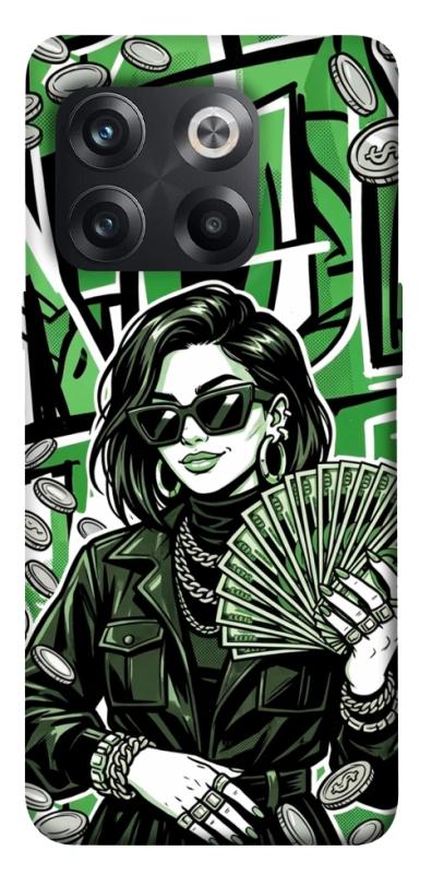 Чехол itsPrint Money woman green для OnePlus 10T, деньги, купить оптом с доставкой