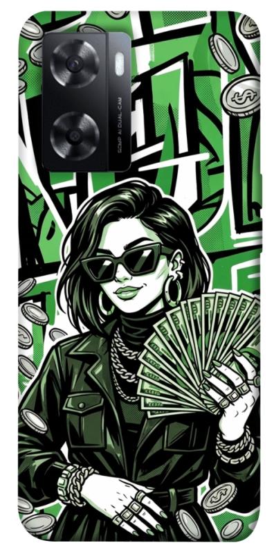 Чохол itsPrint Money woman green для Oppo A57s, гроші, купити оптом з доставкою