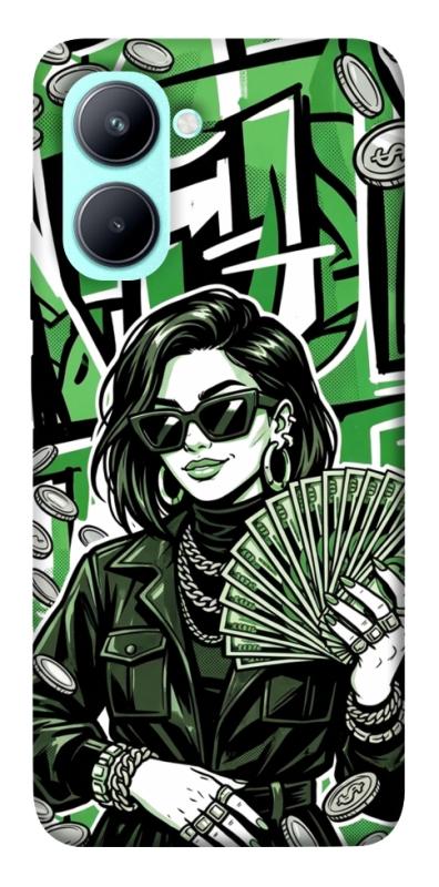 Чехол itsPrint Money woman green для Realme C33, деньги, купить оптом с доставкой