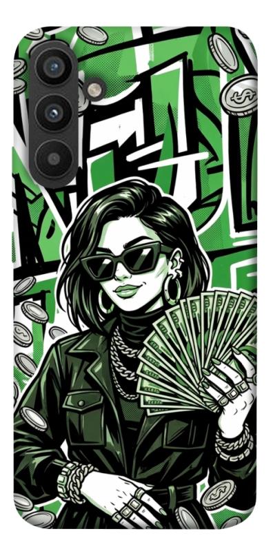 Чохол itsPrint Money woman green для Samsung Galaxy A34 5G, гроші, купити оптом з доставкою