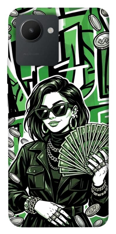 Чохол itsPrint Money woman green для Realme C30, гроші, купити оптом з доставкою