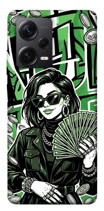 Чохол itsPrint Money woman green для Xiaomi Redmi Note 12 Pro+ 5G, гроші, купити оптом з доставкою