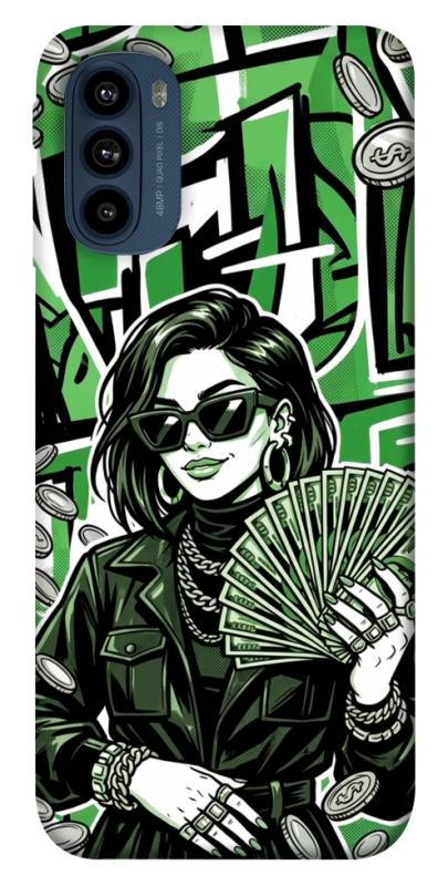 Чохол itsPrint Money woman green для Motorola Moto G41, гроші, купити оптом з доставкою