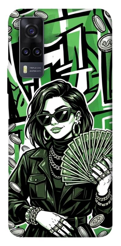 Чохол itsPrint Money woman green для Vivo Y31, гроші, купити оптом з доставкою