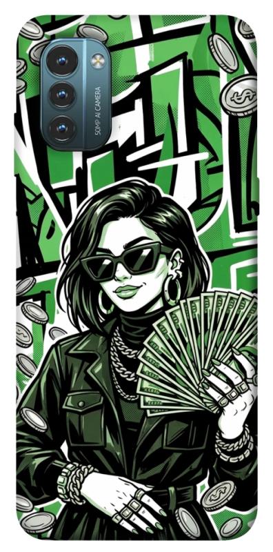 Чохол itsPrint Money woman green для Nokia G21, гроші, купити оптом з доставкою