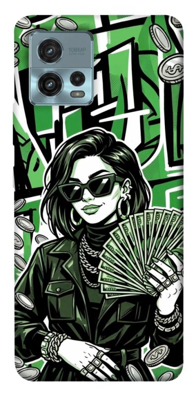 Чохол itsPrint Money woman green для Motorola Moto G72, гроші, купити оптом з доставкою