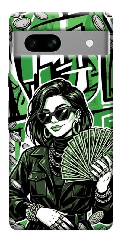 Чехол itsPrint Money woman green для Google Pixel 7a, деньги, купить оптом с доставкой