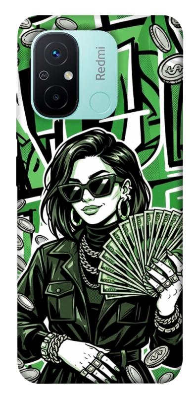 Чохол itsPrint Money woman green для Xiaomi Redmi 12C, гроші, купити оптом з доставкою