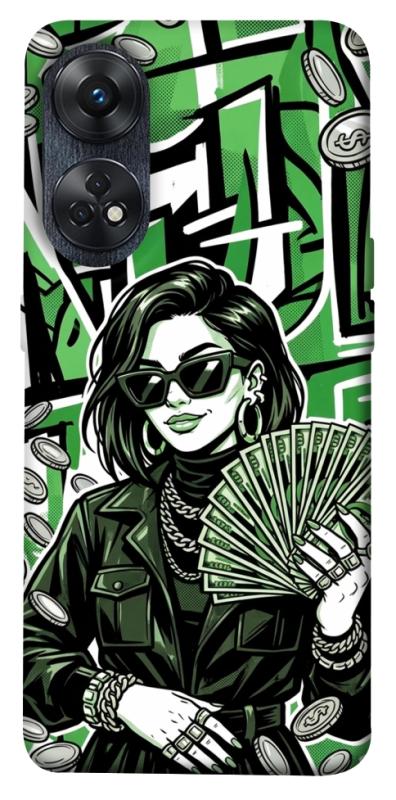 Чохол itsPrint Money woman green для Oppo Reno 8 T 4G, гроші, купити оптом з доставкою