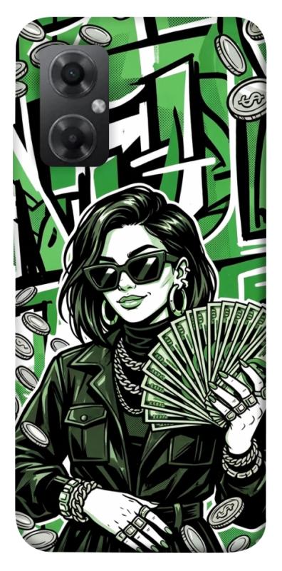 Чехол itsPrint Money woman green для Xiaomi Redmi Note 11R, деньги, купить оптом с доставкой