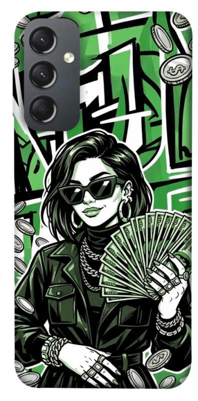 Чехол itsPrint Money woman green для Samsung Galaxy A24 4G, деньги, купить оптом с доставкой