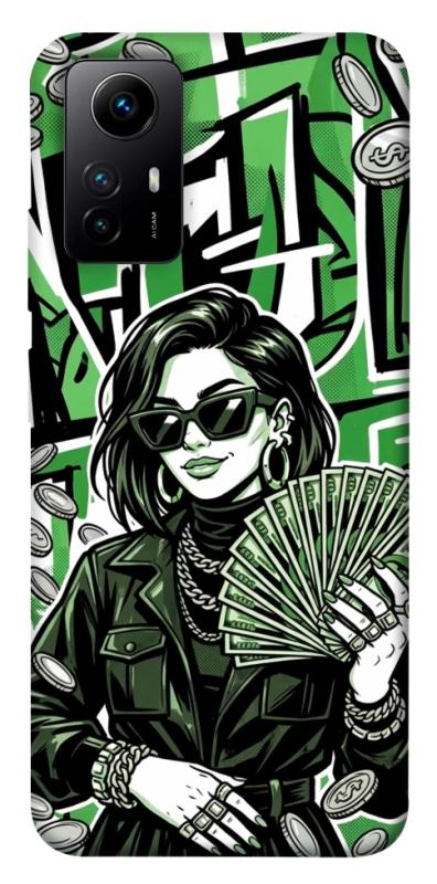 Чохол itsPrint Money woman green для Xiaomi Redmi Note 12S, гроші, купити оптом з доставкою