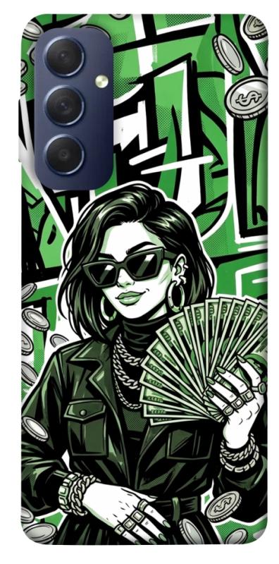 Чохол itsPrint Money woman green для Samsung Galaxy M54 5G, гроші, купити оптом з доставкою